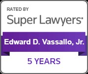 Rated By Super Lawyers | Edward D. Vassallo, Jr. | 5 Years