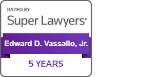 Rated By Super Lawyers | Edward D. Vassallo, Jr. | 5 Years